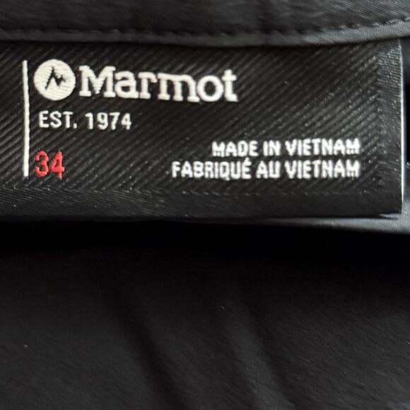 Marmot Arch Rock Shorts Men 34 Black Stretch Nylon Hiking Travel Short 8” NWT - Picture 2 of 13